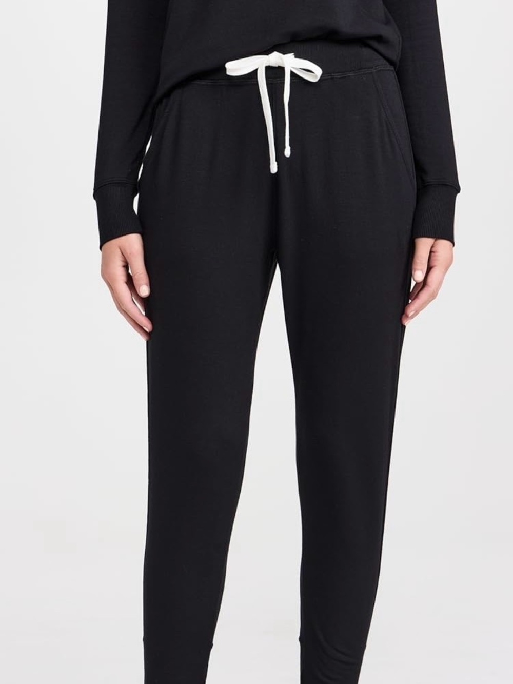 Splits59 Women's Black Drawstring Jogger Pants size large